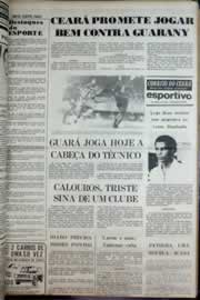 Página do jornal Correio do Ceará de abril de 1977