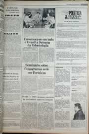 Página do jornal Correio do Ceará de abril de 1977