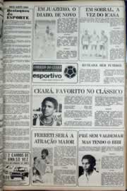 Página do jornal Correio do Ceará de abril de 1977