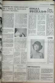 Página do jornal Correio do Ceará de abril de 1977