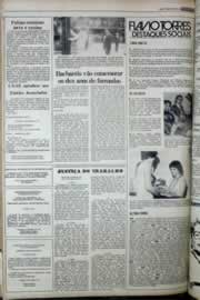 Página do jornal Correio do Ceará de abril de 1977