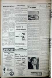 Página do jornal Correio do Ceará de abril de 1977