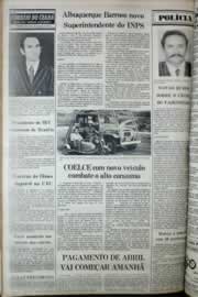 Página do jornal Correio do Ceará de abril de 1977