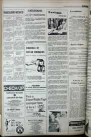 Página do jornal Correio do Ceará de abril de 1977