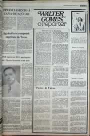 Página do jornal Correio do Ceará de abril de 1977