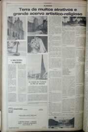 Página do jornal Correio do Ceará de abril de 1977