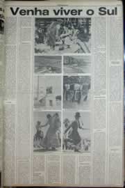 Página do jornal Correio do Ceará de abril de 1977