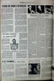 Página do jornal Correio do Ceará de abril de 1977