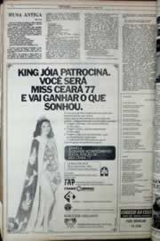 Página do jornal Correio do Ceará de abril de 1977