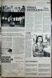Página do jornal Correio do Ceará de abril de 1977