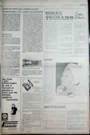 Página do jornal Correio do Ceará de abril de 1977