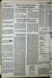 Página do jornal Correio do Ceará de abril de 1977