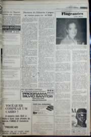 Página do jornal Correio do Ceará de abril de 1977