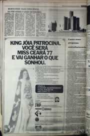Página do jornal Correio do Ceará de abril de 1977