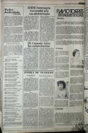 Página do jornal Correio do Ceará de abril de 1977