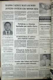 Página do jornal Correio do Ceará de abril de 1977