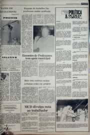 Página do jornal Correio do Ceará de abril de 1977