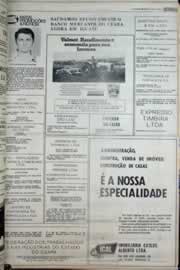 Página do jornal Correio do Ceará de abril de 1977