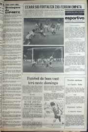 Página do jornal Correio do Ceará de setembro de 1977