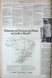Página do jornal Correio do Ceará de setembro de 1977