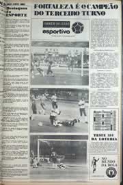 Página do jornal Correio do Ceará de setembro de 1977