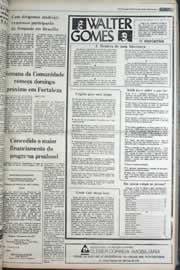 Página do jornal Correio do Ceará de setembro de 1977