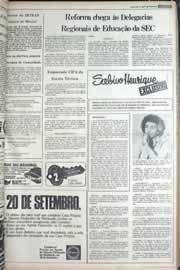 Página do jornal Correio do Ceará de setembro de 1977