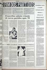 Página do jornal Correio do Ceará de setembro de 1977