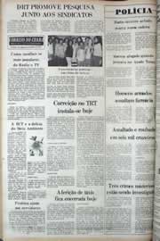 Página do jornal Correio do Ceará de setembro de 1977