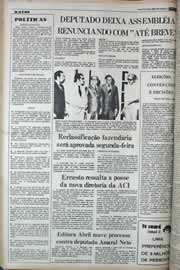 Página do jornal Correio do Ceará de setembro de 1977
