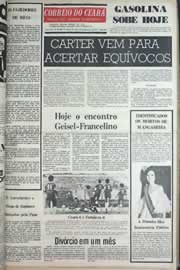Página do jornal Correio do Ceará de setembro de 1977