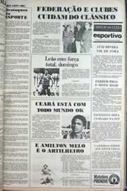 Página do jornal Correio do Ceará de setembro de 1977