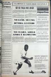 Página do jornal Correio do Ceará de setembro de 1977