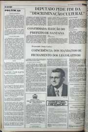 Página do jornal Correio do Ceará de outubro de 1977