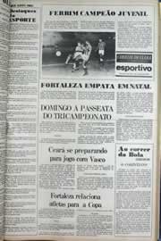Página do jornal Correio do Ceará de outubro de 1977