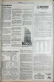 Página do jornal Correio do Ceará de outubro de 1977