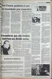 Página do jornal Correio do Ceará de outubro de 1977