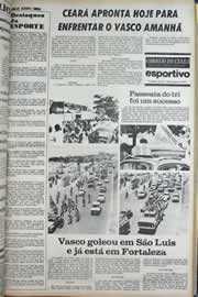 Página do jornal Correio do Ceará de outubro de 1977