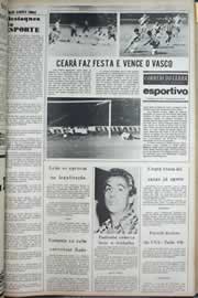 Página do jornal Correio do Ceará de outubro de 1977