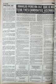 Página do jornal Correio do Ceará de outubro de 1977