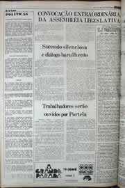 Página do jornal Correio do Ceará de outubro de 1977
