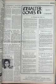 Página do jornal Correio do Ceará de outubro de 1977
