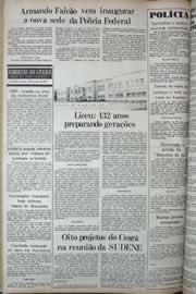 Página do jornal Correio do Ceará de outubro de 1977