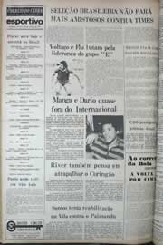 Página do jornal Correio do Ceará de outubro de 1977