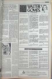 Página do jornal Correio do Ceará de outubro de 1977