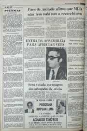 Página do jornal Correio do Ceará de outubro de 1977