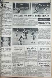 Página do jornal Correio do Ceará de outubro de 1977