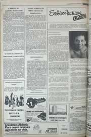 Página do jornal Correio do Ceará de outubro de 1977