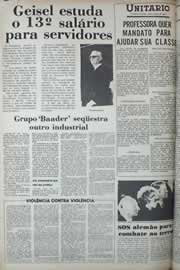 Página do jornal Correio do Ceará de outubro de 1977