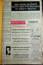 Página do jornal Correio do Ceará de janeiro de 1978